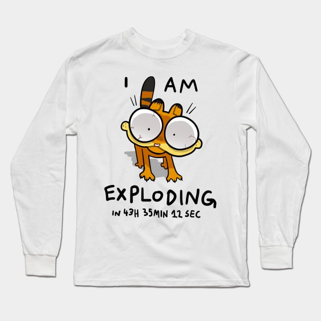 i am exploding (garfield) Long Sleeve T-Shirt by Chycero